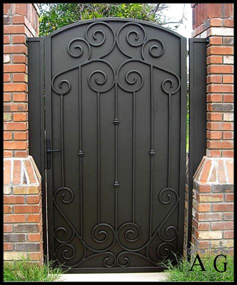 solid metal gates for yard